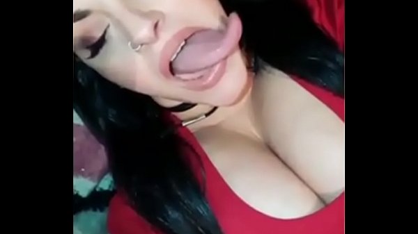 Long tongue blowjob