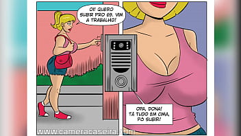Com História em Quadrinho Pornô Safadezas no Ônibus As Patricinhas Câmera Caseira (Cartoon HQ)