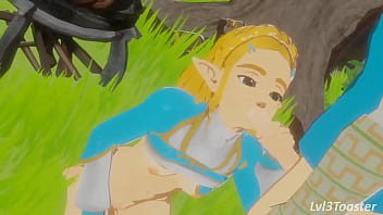 Link é traído, Princesa Zelda pegando o galo de Ganon Lenda de Zelda (Regra 34)